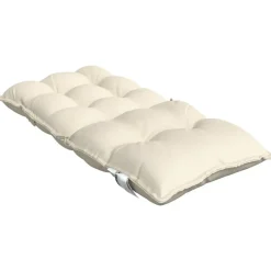 vidaXL Cojines para silla con respaldo bajo 2 uds tela Oxford Crema New