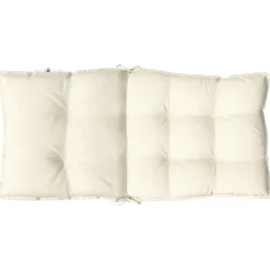 vidaXL Cojines para silla con respaldo bajo 2 uds tela Oxford Crema New