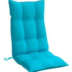 vidaXL Decoración-Cojines para silla con respaldo alto 2 uds tela Oxford turquesa