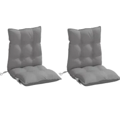 vidaXL Decoración-Cojines para silla con respaldo bajo 2 uds tela Oxford