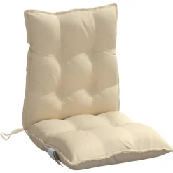 vidaXL Cojines para silla con respaldo bajo 2 uds tela Oxford Beige Hot