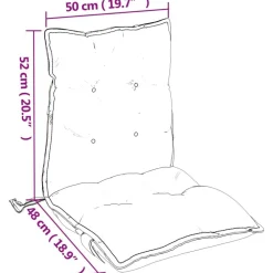 vidaXL Cojines para silla con respaldo bajo 2 uds tela Oxford Beige Hot