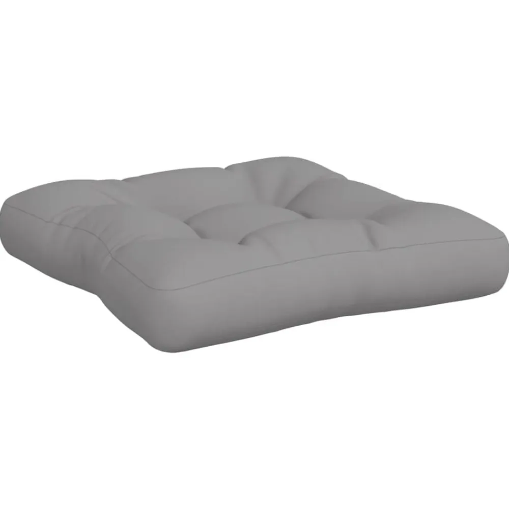 vidaXL Cojines para sofá de palets 2 unidades tela Gris New