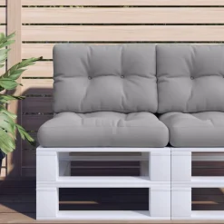 vidaXL Decoración-Cojines para sofá de palets 2 unidades tela