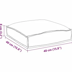 vidaXL Decoración-Cojín 2 pcs 40 x 40 x 8 cm Tela Oxford