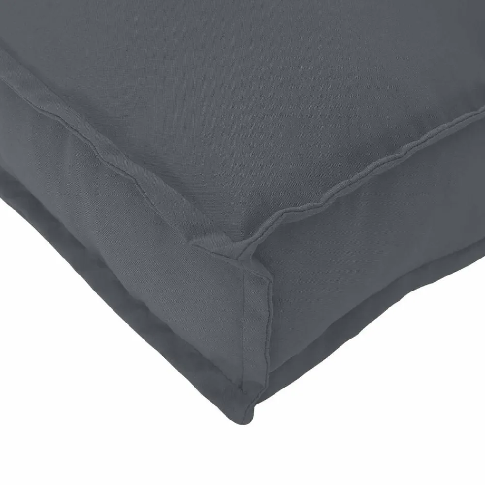 vidaXL Cojín 60 x 60 x 12 cm Tela Oxford Antracita New