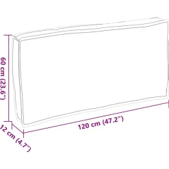 vidaXL Decoración-Cojín 120 x 60 x 12 cm Tela Oxford