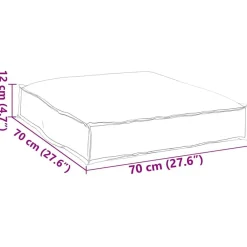 vidaXL Decoración-Cojín 70 x 70 x 12 cm Tela Oxford