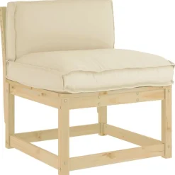 vidaXL Cojín 80 x 40 x 12 cm Tela Oxford Beige Outlet