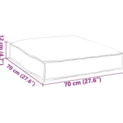 vidaXL Decoración-Cojín 70 x 70 x 12 cm Tela Oxford