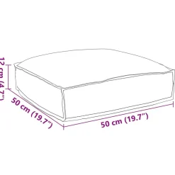 vidaXL Decoración-Cojín 50 x 50 x 12 cm Tela Oxford