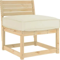 vidaXL Cojín 60 x 60 x 12 cm Tela Oxford Crema New
