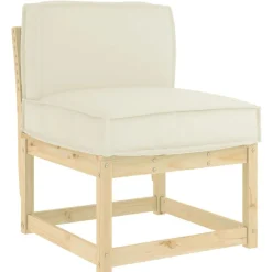 vidaXL Cojín 60 x 40 x 12 cm Tela Oxford Crema Outlet