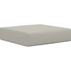 vidaXL Cojín de asiento de exterior 40 x 40 x 8 cm 100% Poliéster Gris Online