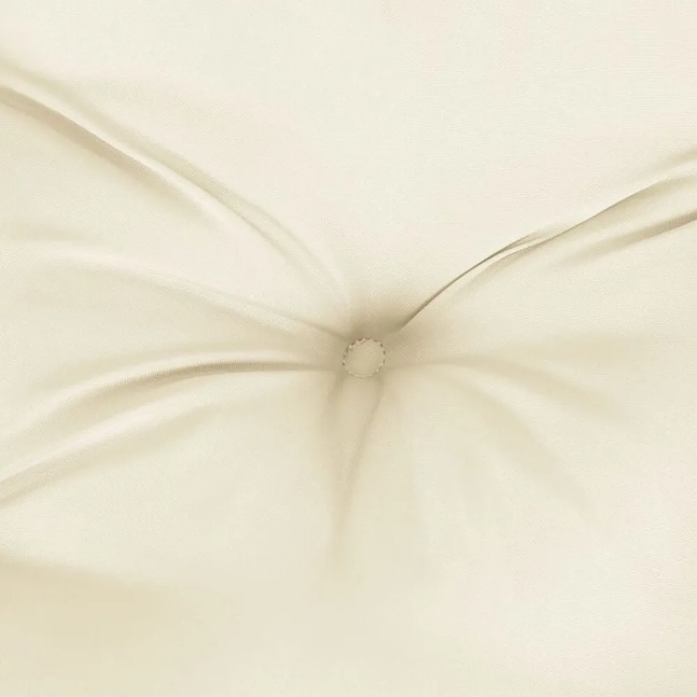 vidaXL Cojín de banco de jardín tela Oxford blanco 110x50x7 cm Crema Discount