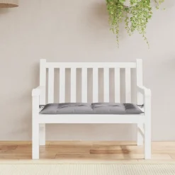 vidaXL Decoración-Cojín de banco de jardín tela Oxford 100x50x7 cm