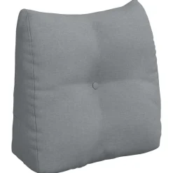 vidaXL Cojín de Espalda 45 x 24 x 50 cm tela Gris claro