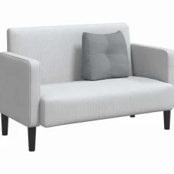 vidaXL Cojín de Espalda 45 x 24 x 50 cm tela Gris claro