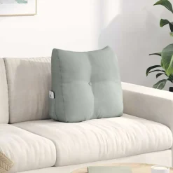vidaXL Decoración-Cojín de Espalda 45 x 24 x 50 cm Terciopelo