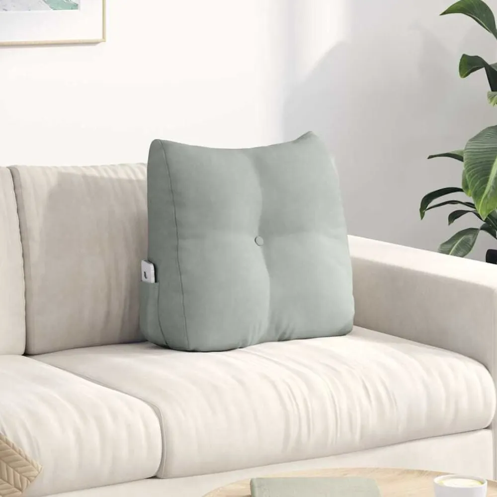 vidaXL Decoración-Cojín de Espalda 45 x 24 x 50 cm Terciopelo