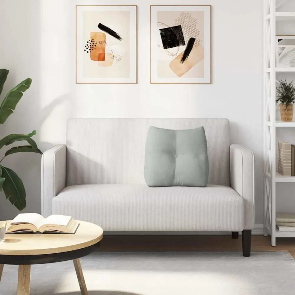 vidaXL Decoración-Cojín de Espalda 45 x 24 x 50 cm Terciopelo
