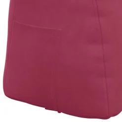 vidaXL Decoración-Cojín de Espalda Rojo vino 45 x 24 x 50 cm Terciopelo