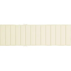 vidaXL Cojín de tumbona de tela Oxford 200x50x3 cm Crema