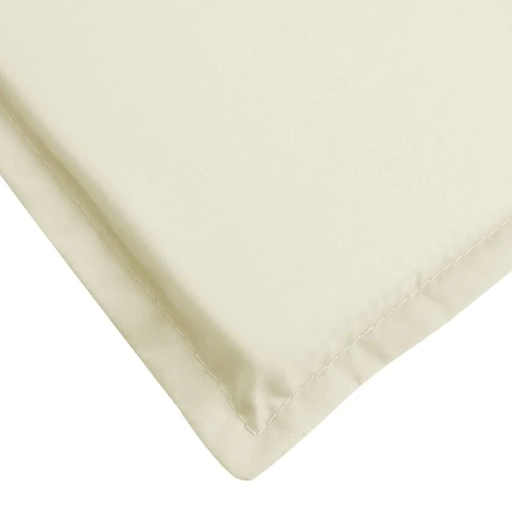 vidaXL Cojín de tumbona de tela Oxford 200x50x3 cm Crema