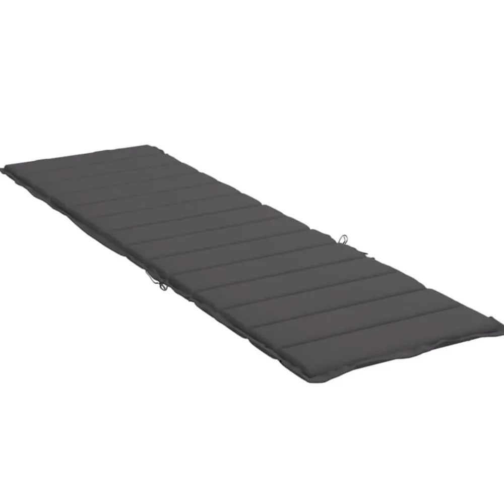 vidaXL Cojín de tumbona de tela Oxford gris 200x50x3 cm Antracita Hot