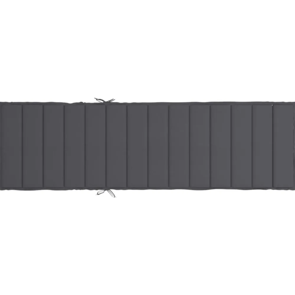 vidaXL Cojín de tumbona de tela Oxford gris 200x50x3 cm Antracita Hot