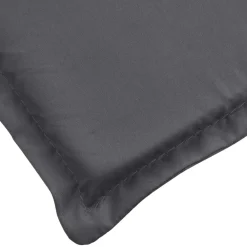 vidaXL Cojín de tumbona de tela Oxford gris 200x50x3 cm Antracita Hot