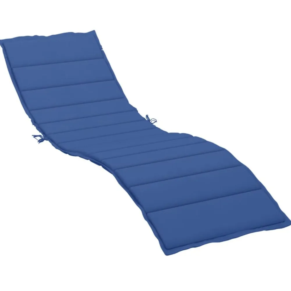 vidaXL Cojín de tumbona de tela Oxford azul 200x50x3 cm Azul real Clearance