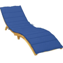 vidaXL Cojín de tumbona de tela Oxford azul 200x50x3 cm Azul real Clearance