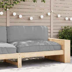 vidaXL Cojín 120 x 80 x 12 cm Tela Oxford Gris Outlet