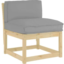 vidaXL Cojín 70 x 40 x 12 cm Tela Oxford Gris Sale