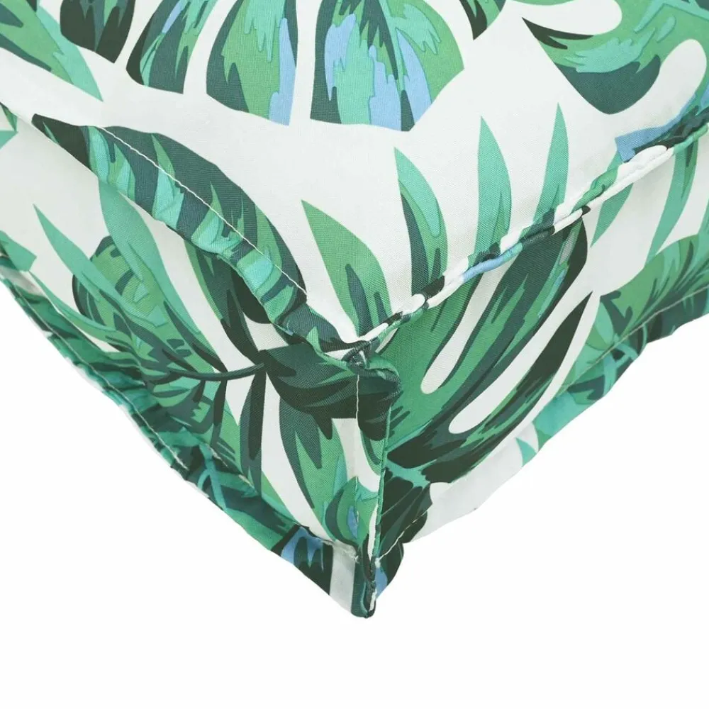 vidaXL Decoración-Cojín Hoja Patrón de hoja 70 x 70 x 12 cm Tela Oxford