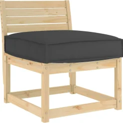 vidaXL Cojín 60 x 60 x 12 cm Tela Oxford Negro Online