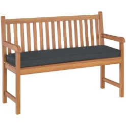 vidaXL Cojín 140 x 40 x 8 cm Tela Oxford Negro Outlet