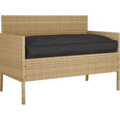 vidaXL Cojín 120 x 60 x 12 cm Tela Oxford Negro Best
