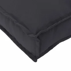 vidaXL Cojín 120 x 60 x 12 cm Tela Oxford Negro Best