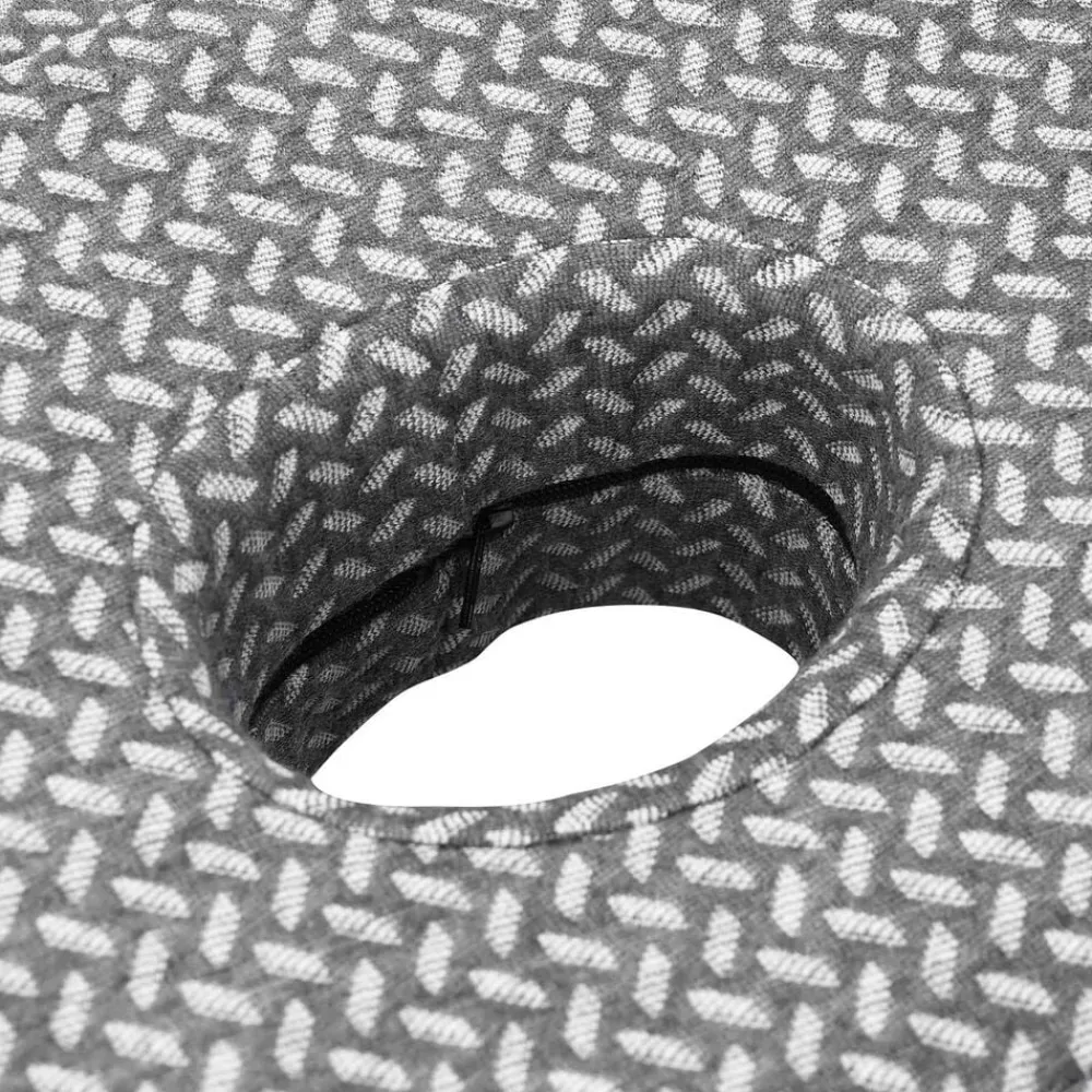 vidaXL Ropa De Casa-Cojín para el Cuello Color sólido 53 x 34,5 x 10,5 cm