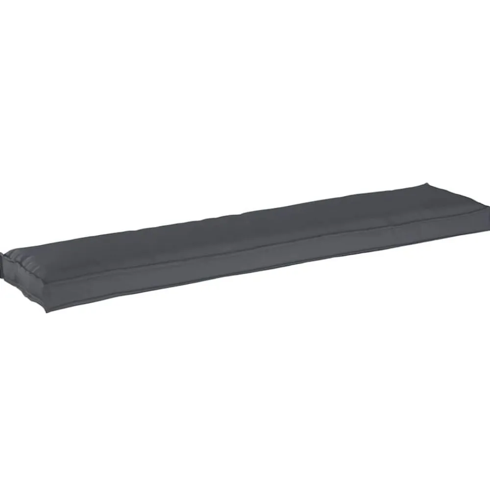 vidaXL Cojín para palet 180 x 40 x 8 cm Tela Oxford Antracita