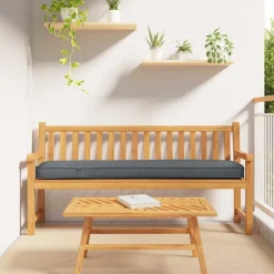 vidaXL Cojín para palet 180 x 40 x 8 cm Tela Oxford Antracita
