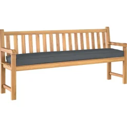 vidaXL Cojín para palet 180 x 40 x 8 cm Tela Oxford Antracita