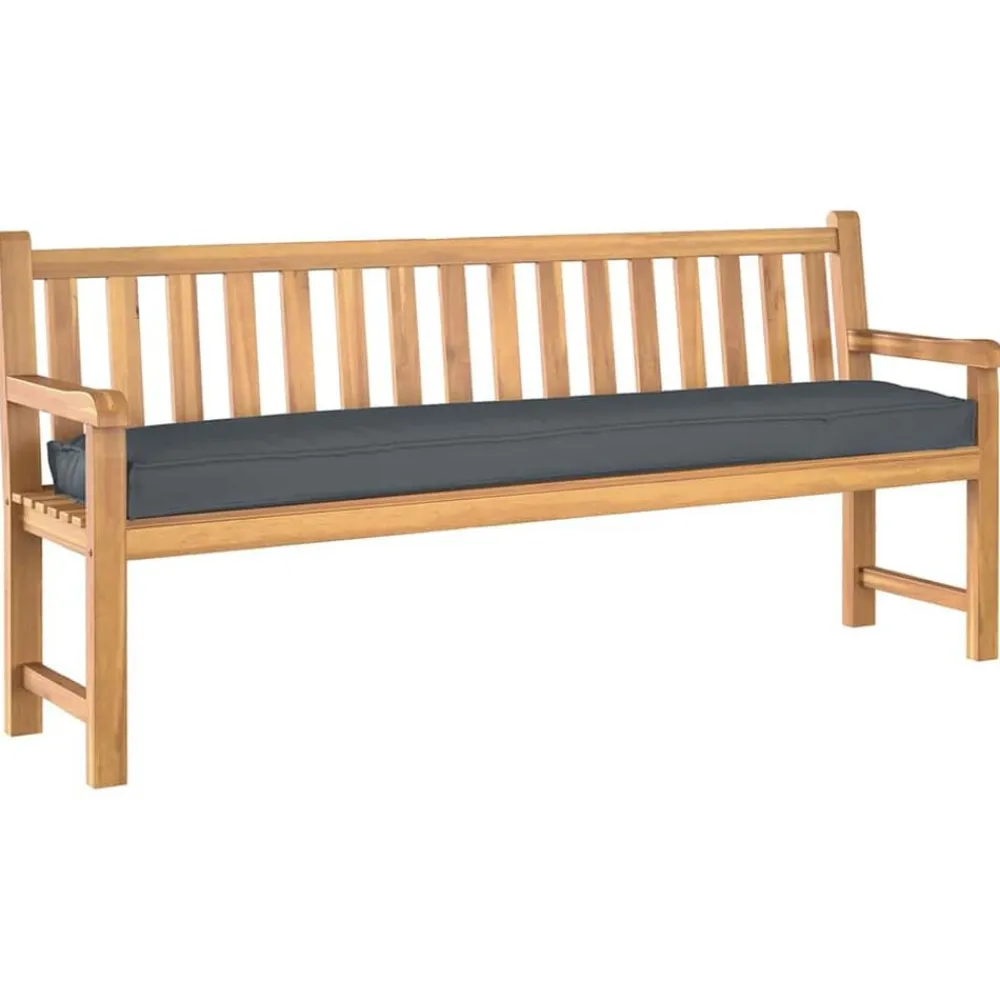 vidaXL Cojín para palet 180 x 40 x 8 cm Tela Oxford Antracita