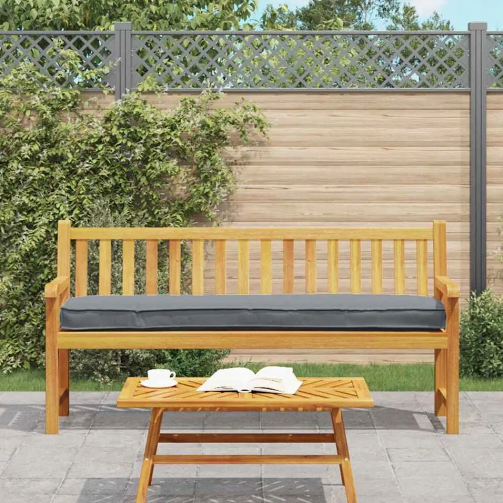 vidaXL Cojín para palet 180 x 40 x 8 cm Tela Oxford Antracita