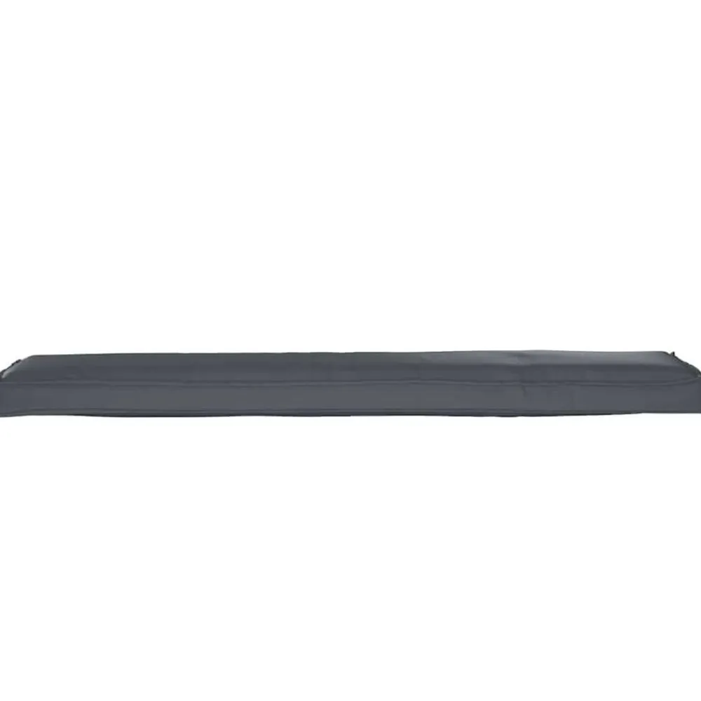 vidaXL Cojín para palet 180 x 40 x 8 cm Tela Oxford Antracita
