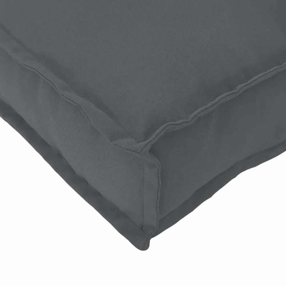 vidaXL Cojín para palet 180 x 40 x 8 cm Tela Oxford Antracita