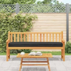 vidaXL Cojín para palet 180 x 40 x 8 cm Tela Oxford Negro New