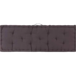 vidaXL Decoración-Cojín para palés algodón gris 120x40x7 cm